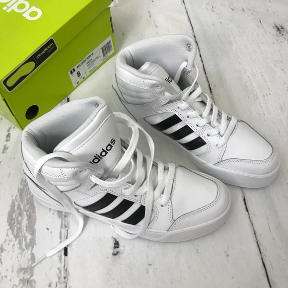 adidas Shoes - *Firm* Adidas White High Top Sneakers Size 8 NIB